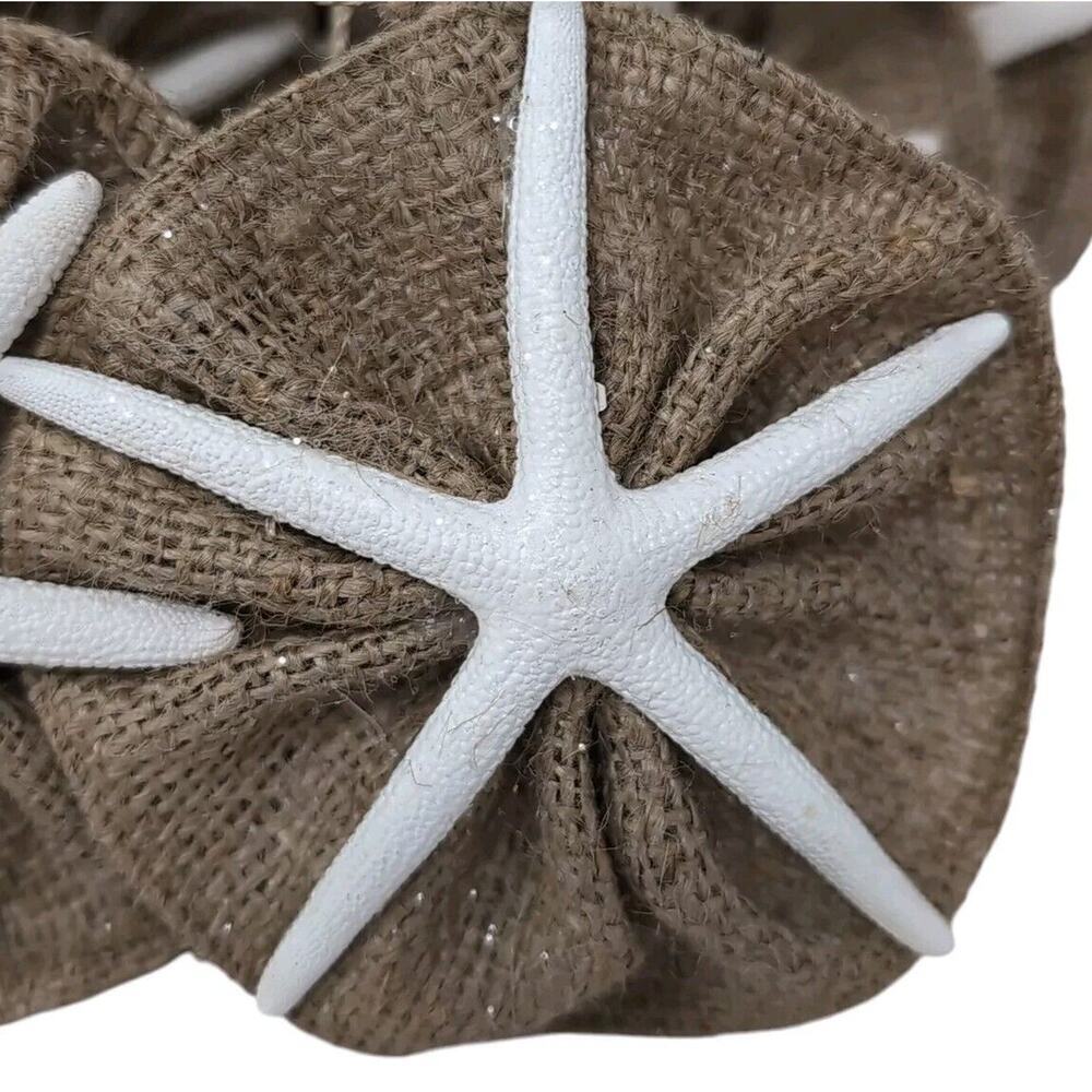 Christmas Starfish 6 foot Garland Holiday Coastal Collection Cottagecore NEW NWT